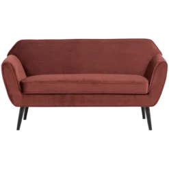 Rocco bank 150 cm velvet bordeauxrood [fsc]