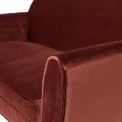 Rocco bank 150 cm velvet bordeauxrood [fsc]