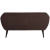 Rocco bank 150 cm velvet donkerbruin [fsc]
