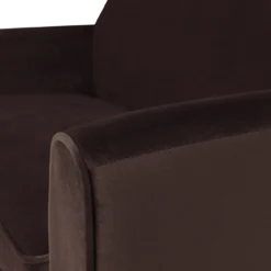 Rocco bank 150 cm velvet donkerbruin [fsc]