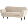 Rocco bank 150 cm velvet off white [fsc]