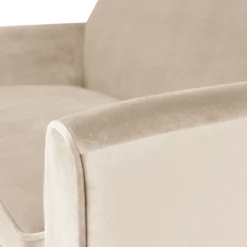 Rocco bank 150 cm velvet off white [fsc]