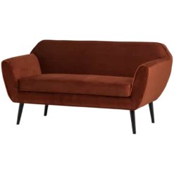 Rocco bank 150 cm velvet roestbruin [fsc]