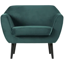 Rocco fauteuil velvet groenblauw