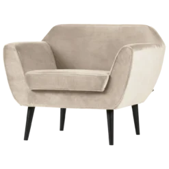 Rocco fauteuil velvet off white [fsc]