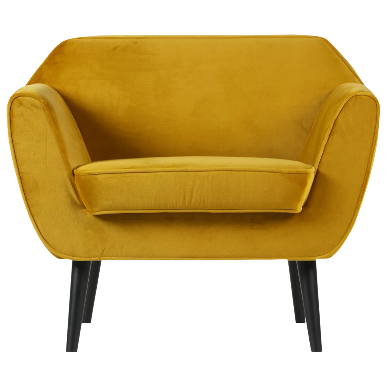 Rocco fauteuil velvet okergeel