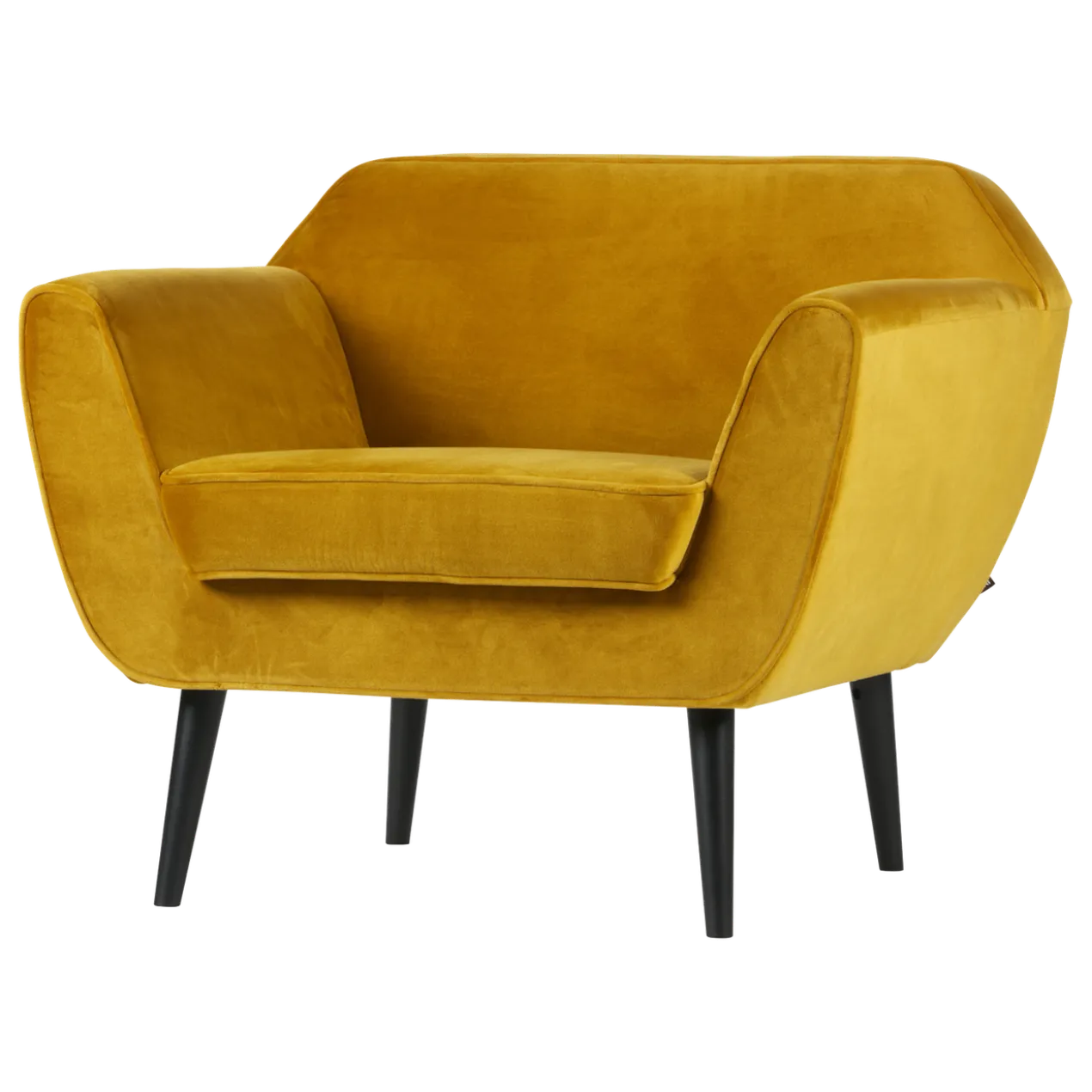 Rocco fauteuil velvet okergeel