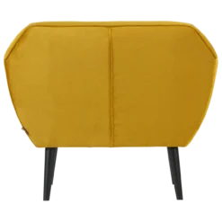 Rocco fauteuil velvet okergeel