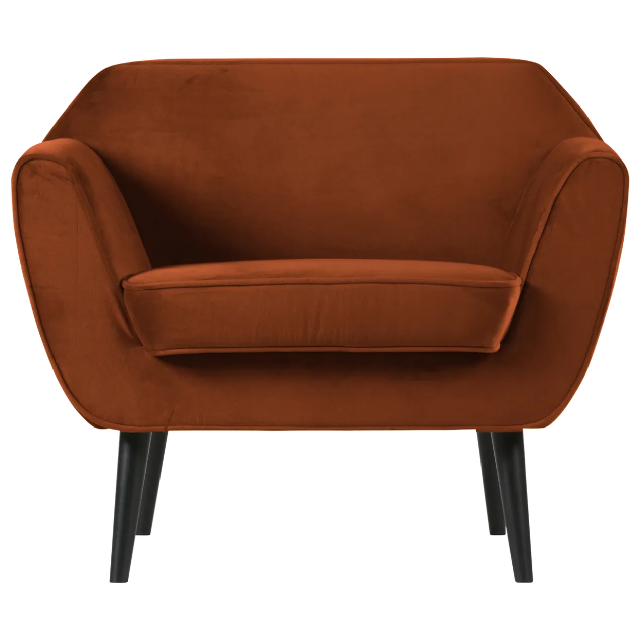 Rocco fauteuil velvet roestbruin