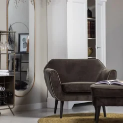 Rocco fauteuil velvet warmgroen