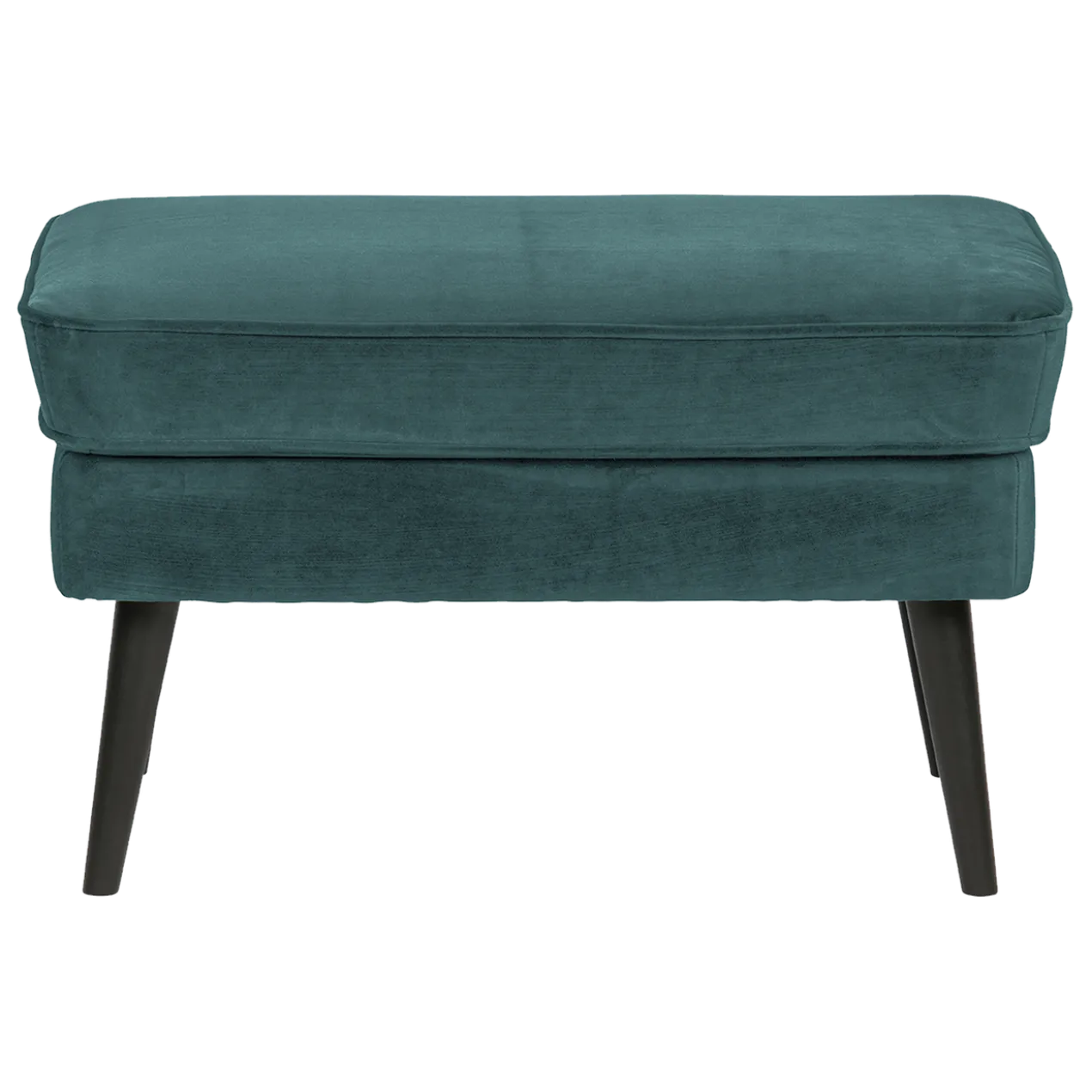 Rocco hocker velvet groenblauw