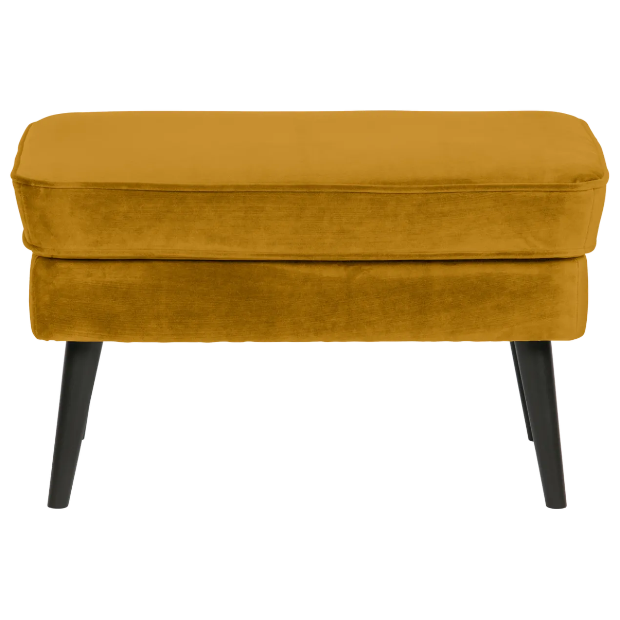 Rocco hocker velvet okergeel