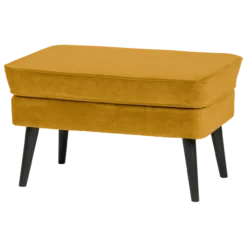 Rocco hocker velvet okergeel