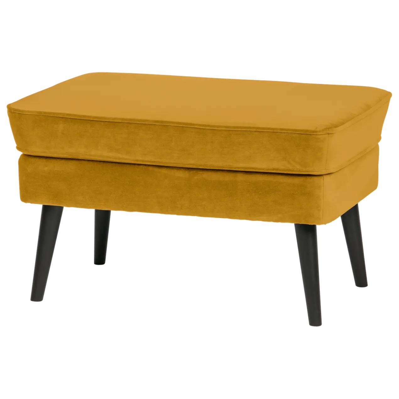 Rocco hocker velvet okergeel