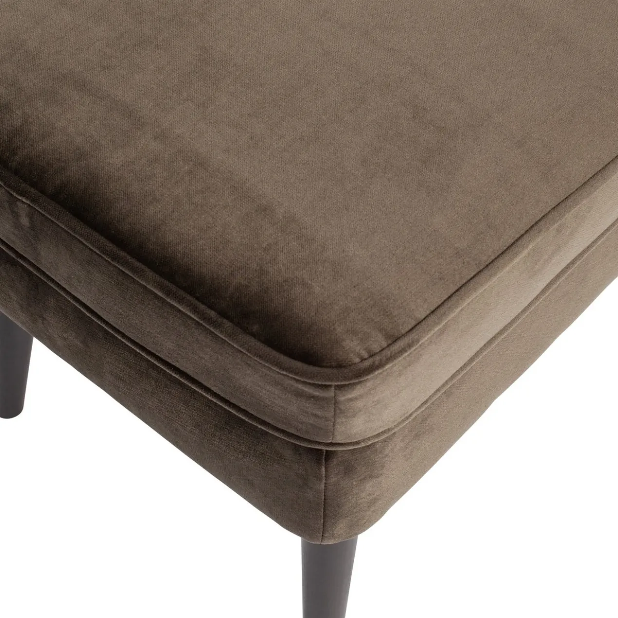 Rocco hocker velvet warmgroen