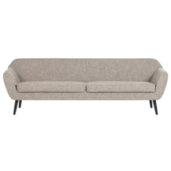 Rocco xl bank 230 cm geweven stof bruin melange [fsc]