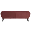 Rocco xl bank 230 cm velvet bordeauxrood [fsc]