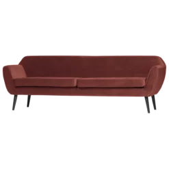 Rocco xl bank 230 cm velvet bordeauxrood [fsc]