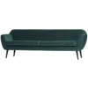 Rocco xl bank 230 cm velvet groenblauw