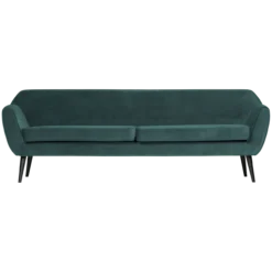 Rocco xl bank 230 cm velvet groenblauw