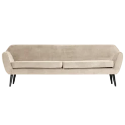 Rocco xl bank 230 cm velvet off white [fsc]