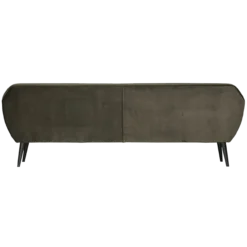 Rocco xl bank 230 cm velvet warmgroen