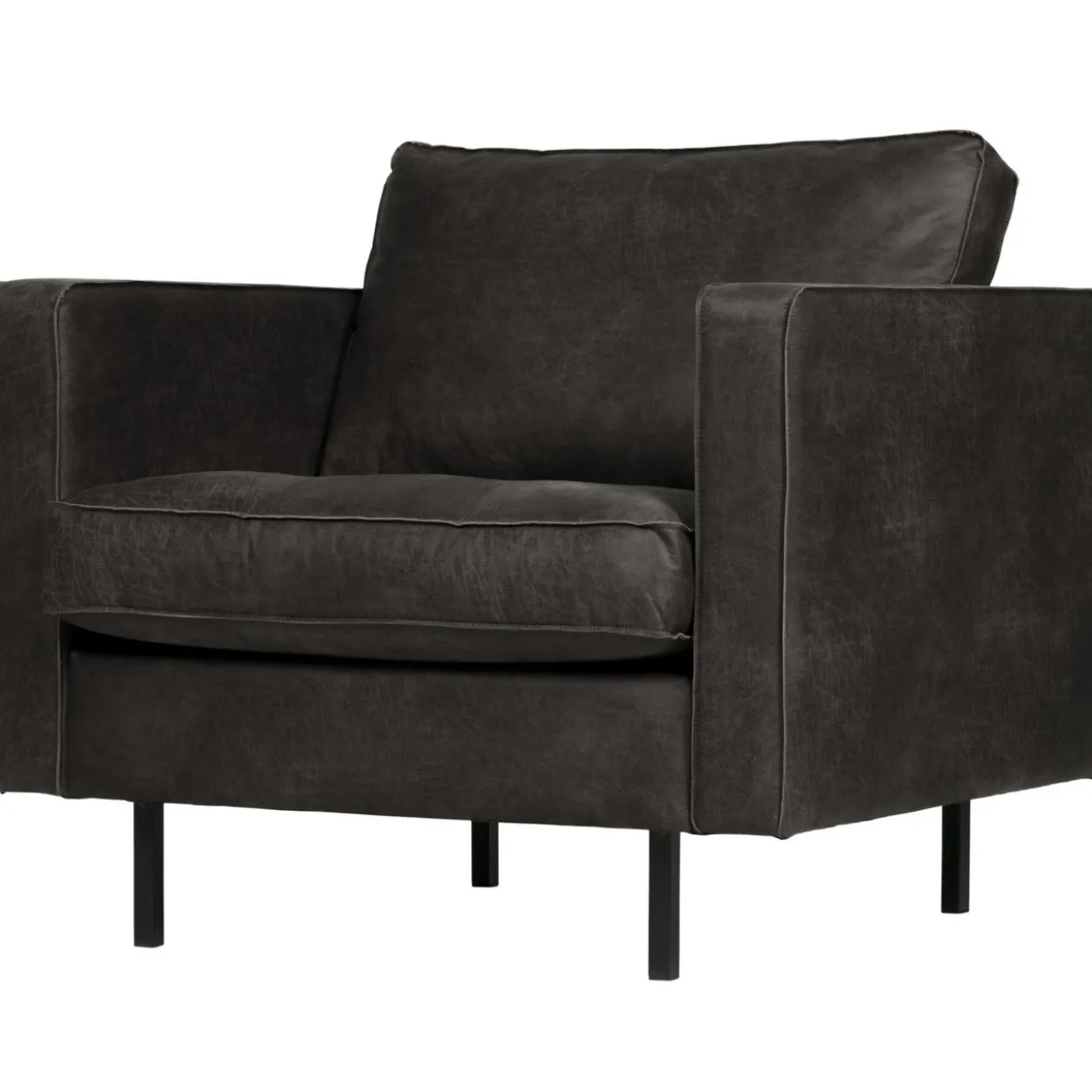 Rodeo classic fauteuil ecoleer zwart