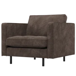 Rodeo classic fauteuil ribstof bruin