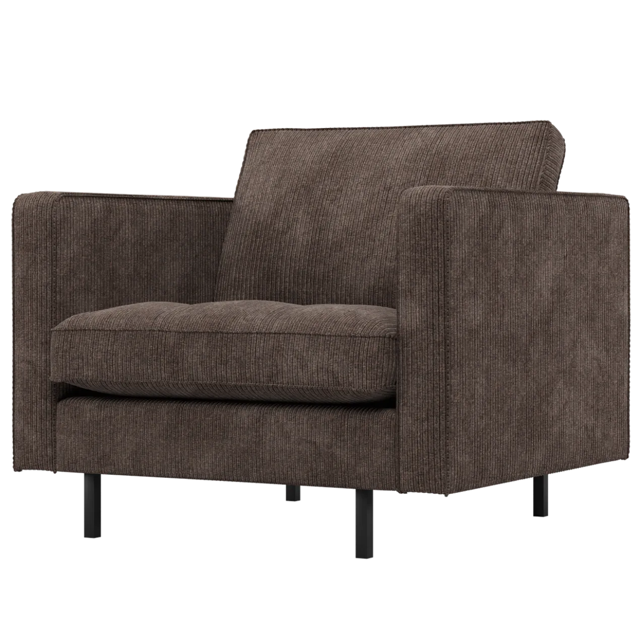 Rodeo classic fauteuil ribstof bruin