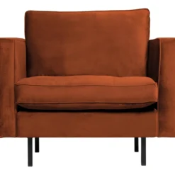 Rodeo classic fauteuil velvet roest
