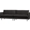 Rodeo classic 3-zits bank velvet antraciet