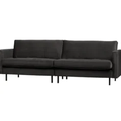 Rodeo classic 3-zits bank velvet antraciet
