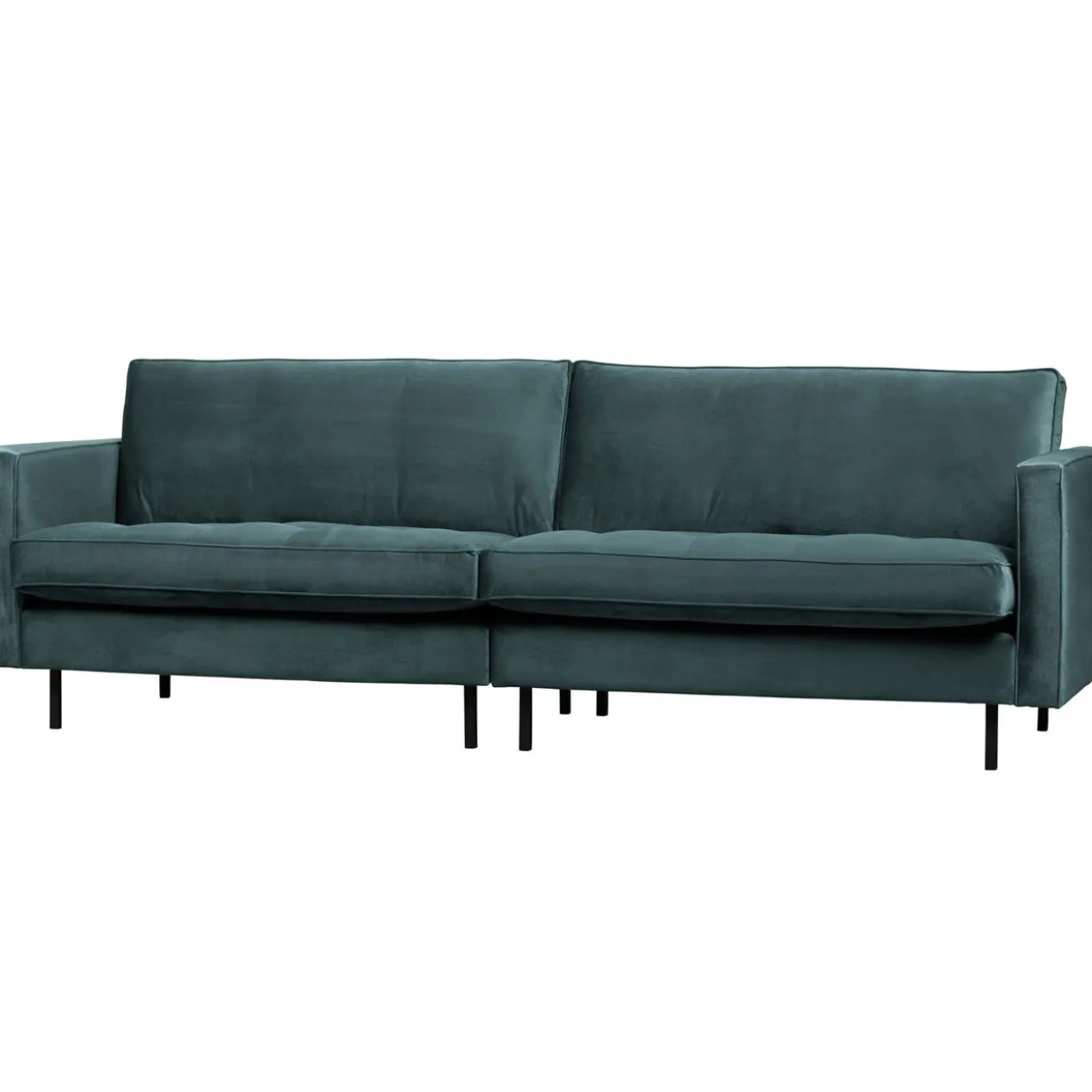 Rodeo classic 3-zits bank velvet groenblauw