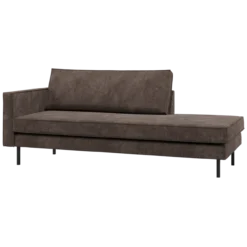 Rodeo daybed links ribstof bruin