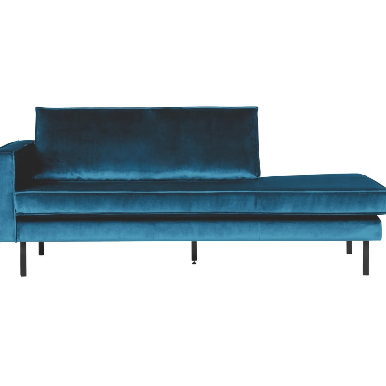 Rodeo daybed links velvet blauw