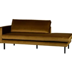 Rodeo daybed links velvet honinggeel