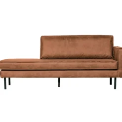 Rodeo daybed rechts ecoleer cognac