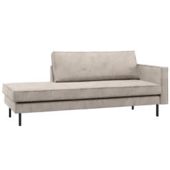 Rodeo daybed rechts ribstof ecru