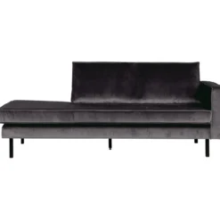 Rodeo daybed rechts velvet antraciet