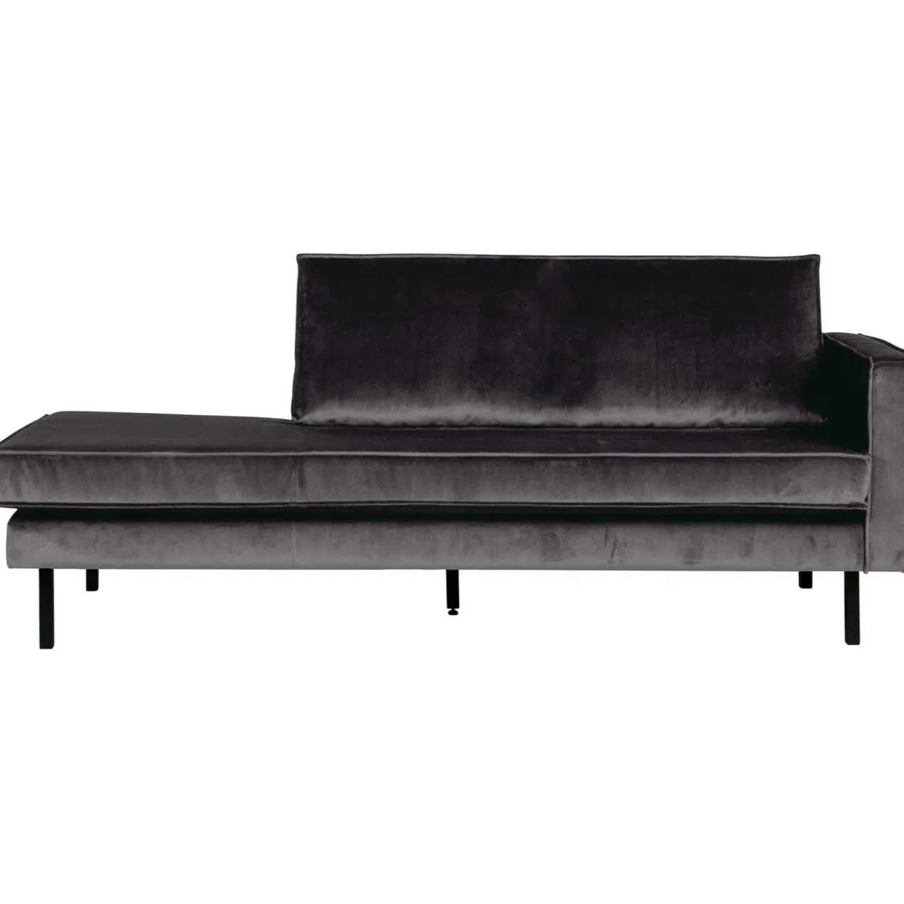 Rodeo daybed rechts velvet antraciet