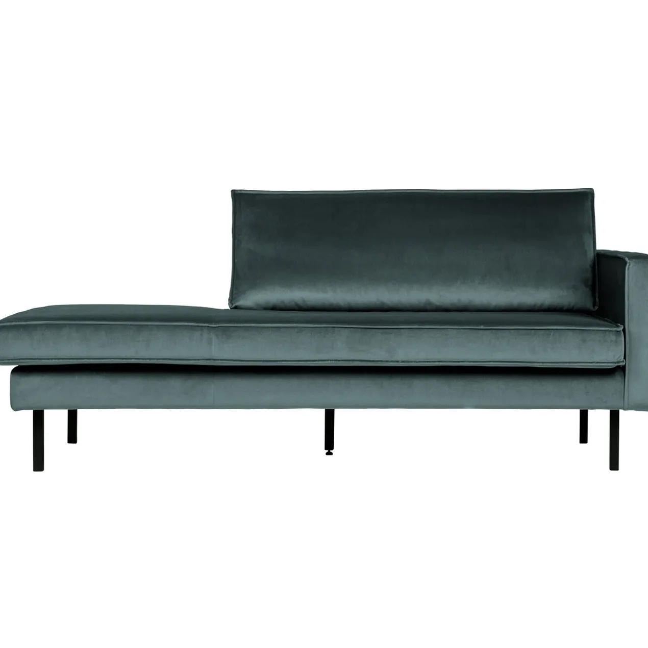 Rodeo daybed rechts velvet groenblauw