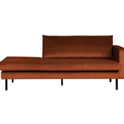 Rodeo daybed rechts velvet roest