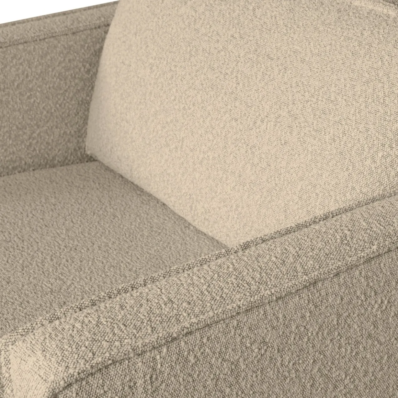 Rodeo fauteuil boucle beige