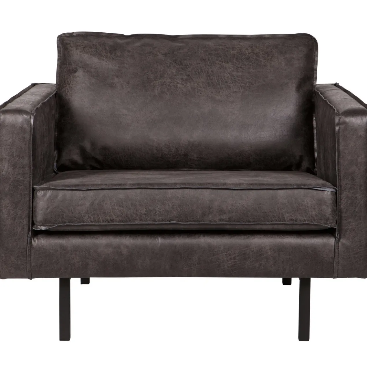 Rodeo fauteuil ecoleer zwart