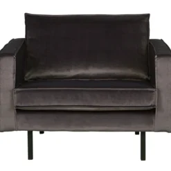 Rodeo fauteuil velvet antraciet