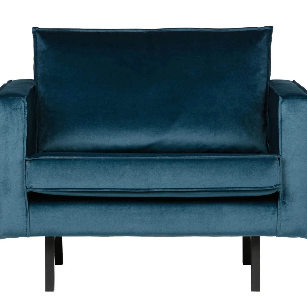 Rodeo fauteuil velvet blauw