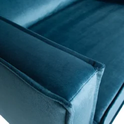 Rodeo fauteuil velvet blauw