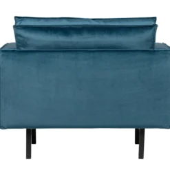 Rodeo fauteuil velvet blauw