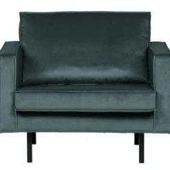 Rodeo fauteuil velvet groenblauw