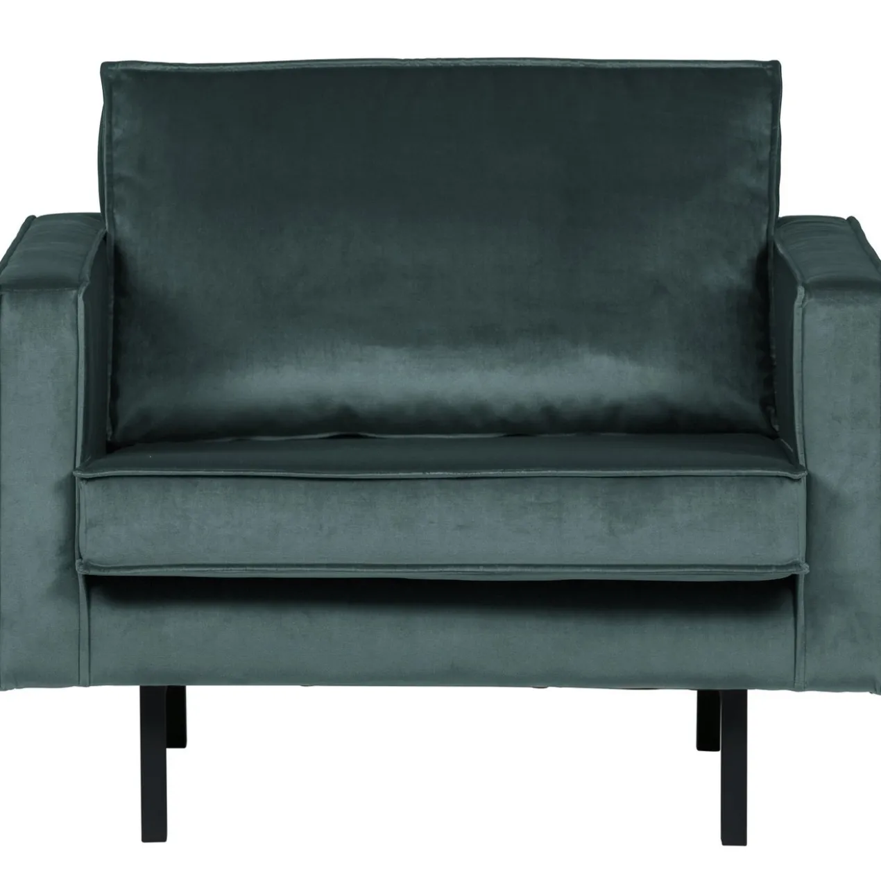 Rodeo fauteuil velvet groenblauw
